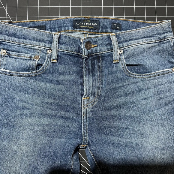Lucky Brand Men's 110 Skinny Fit Blue Jeans - Picture 3 of 6